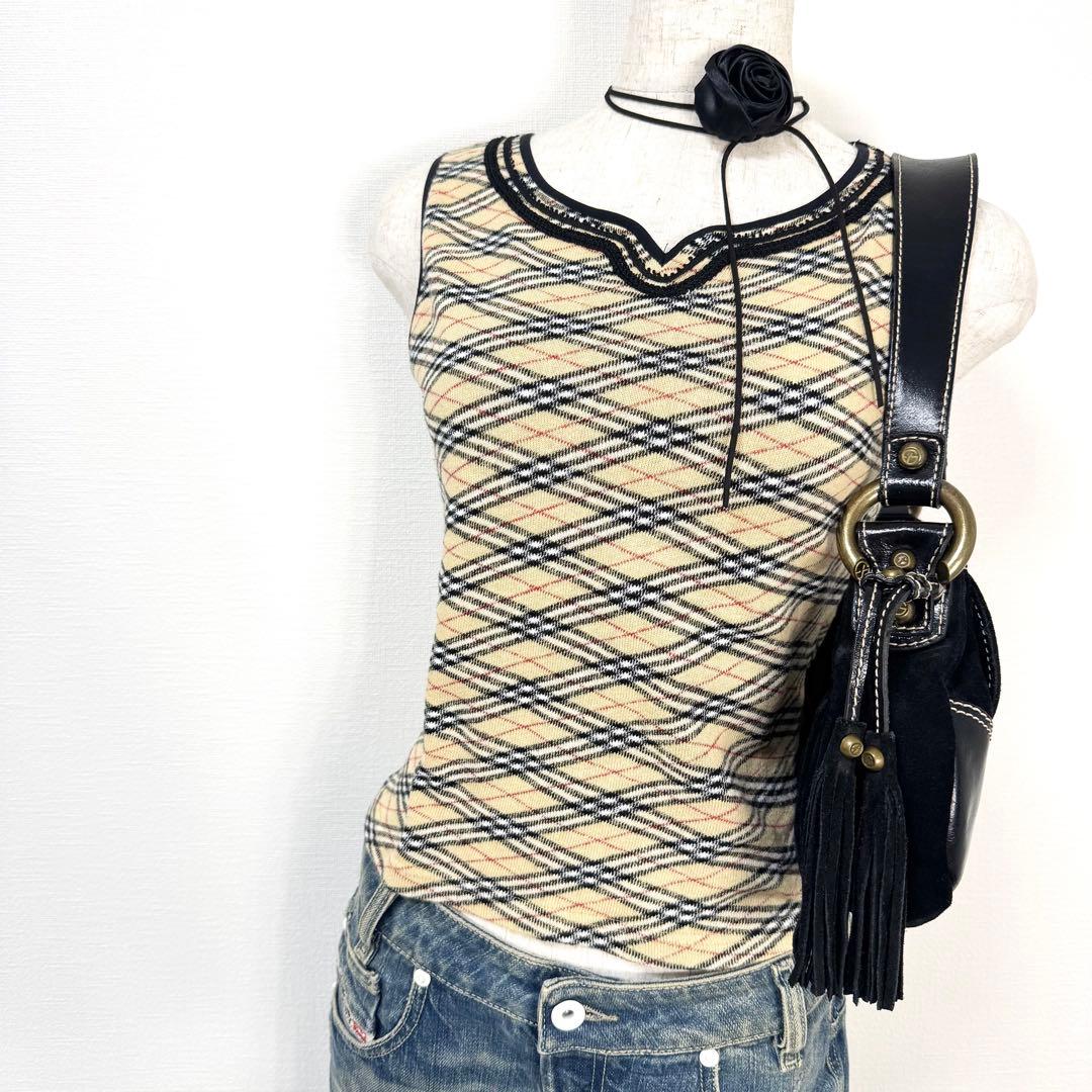 y2k✨️ BURBERRY BLUE LABEL ノバチェック タンクトップ