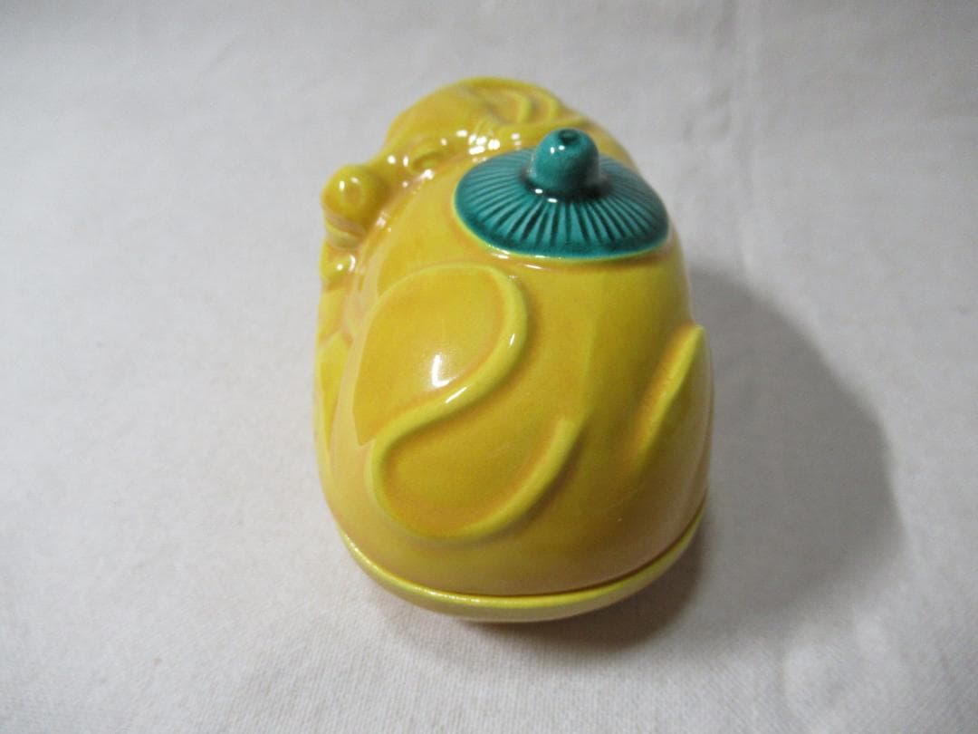 茶道具　中村翠嵐造　交跡笠牛　香合　共箱