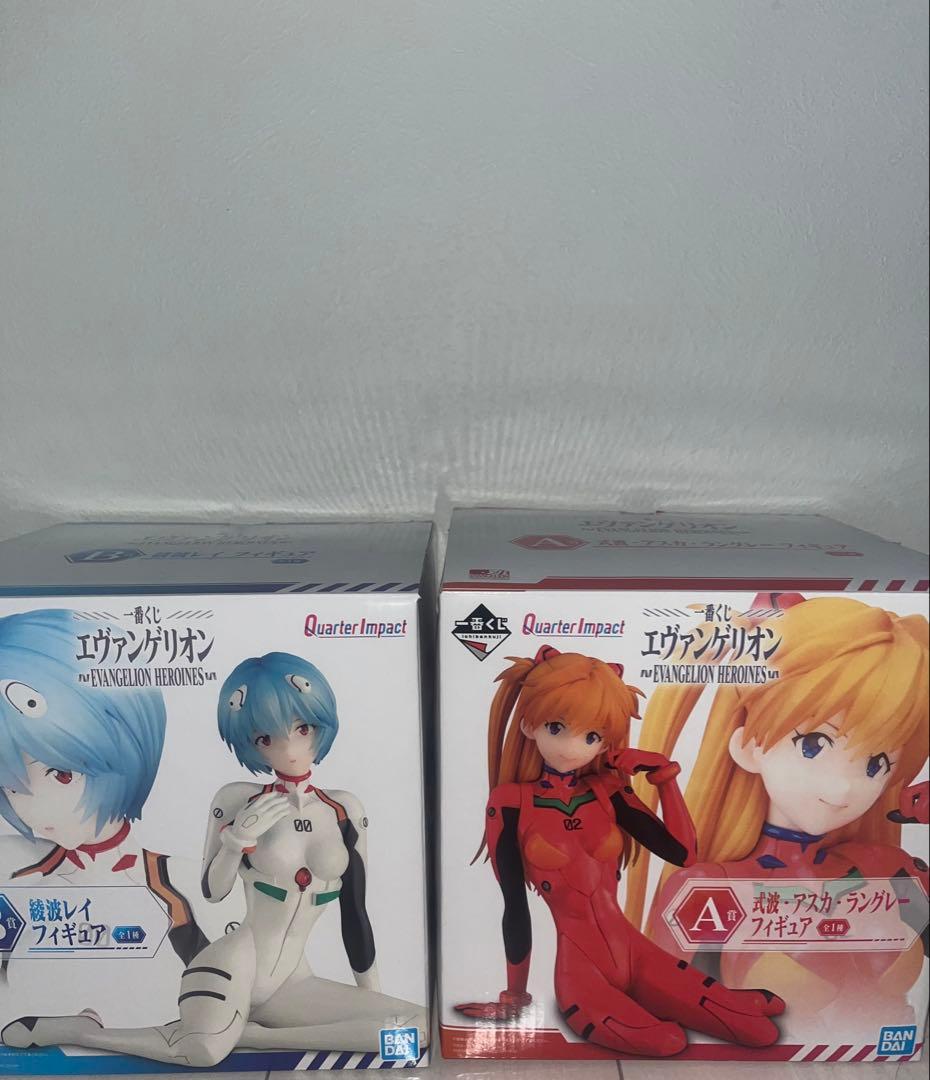 エヴァ　一番くじ　ヒロインズ　アスカ　レイ　フィギュア