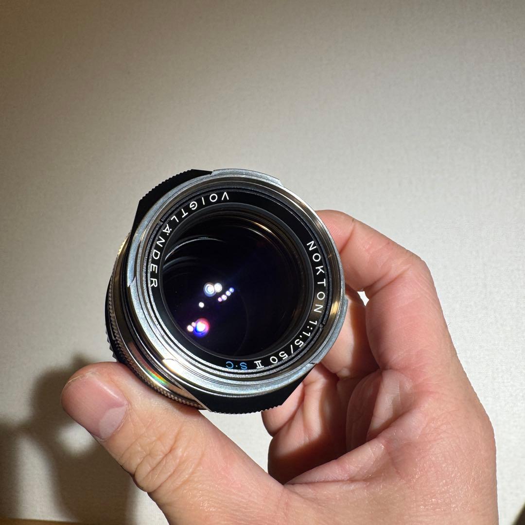 Voigtlander 50mm f1.5 II SC ニッケルメッキ仕上げ