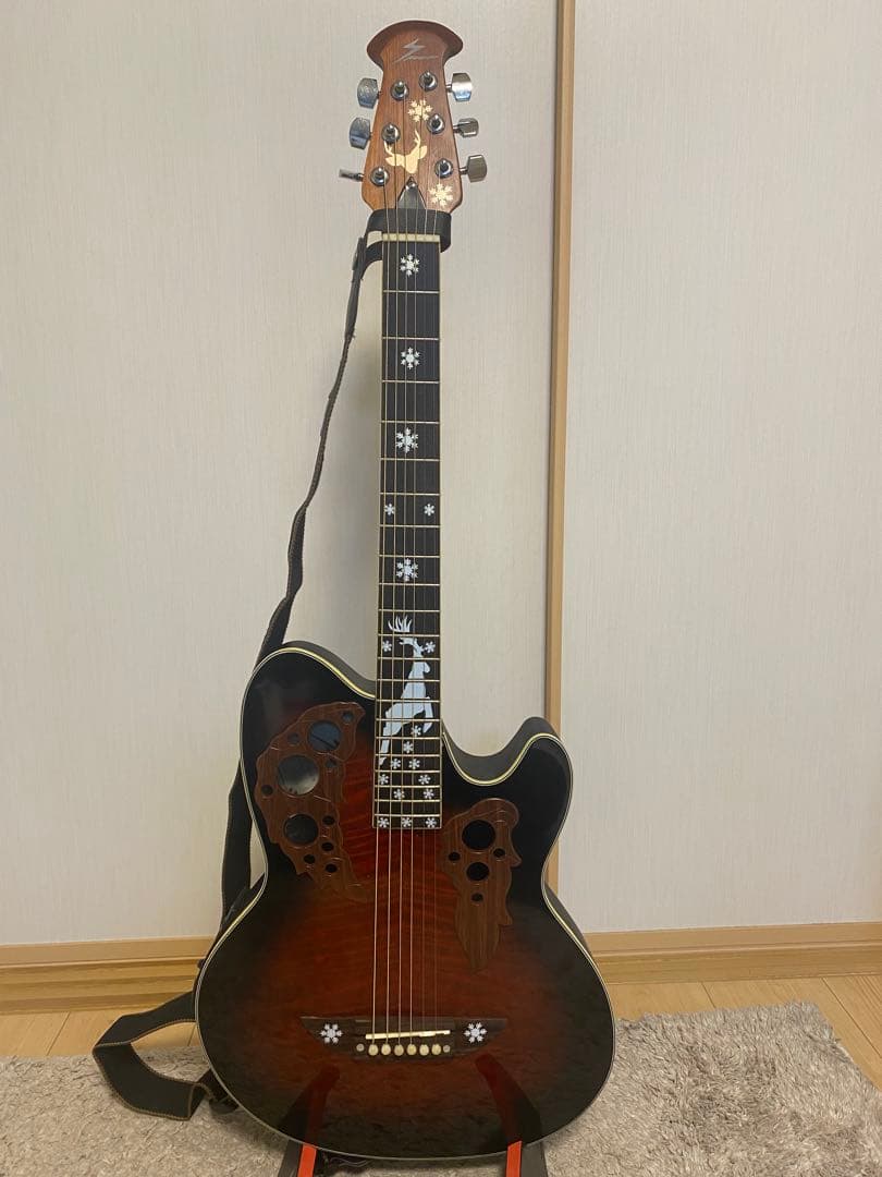 アコースティックギター オベーションタイプ　ラウンドバック　エレアコ　すぐ弾ける