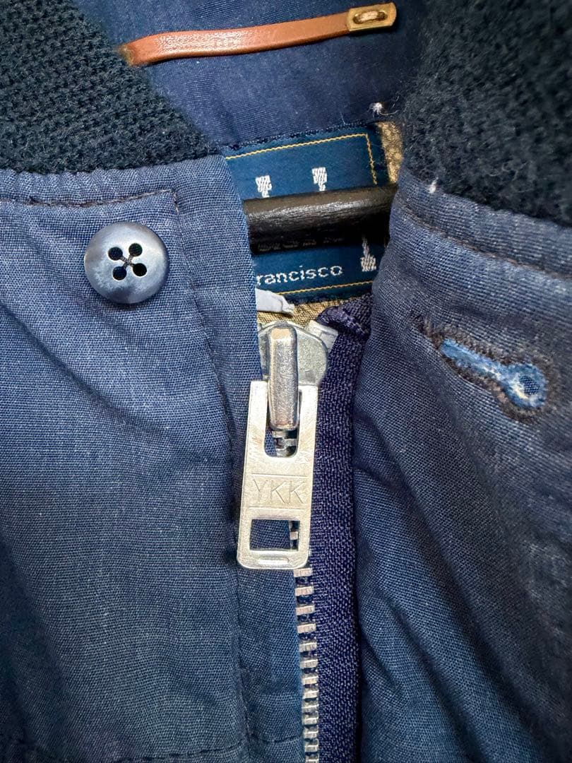 超スペシャル 70s ダービーオブサンフランシスコ ジャケット 38 Mネイビー