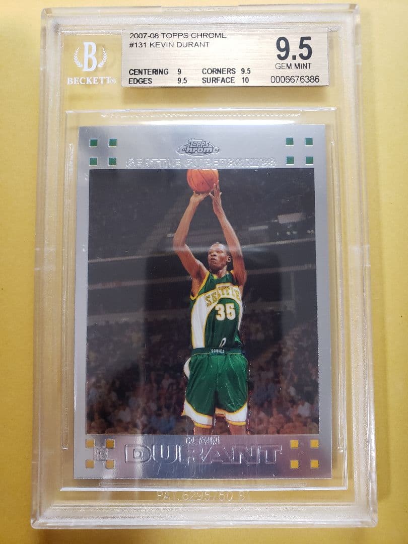 BGS9.5 ケビンデュラント 2007 トップスクローム ルーキーカード
