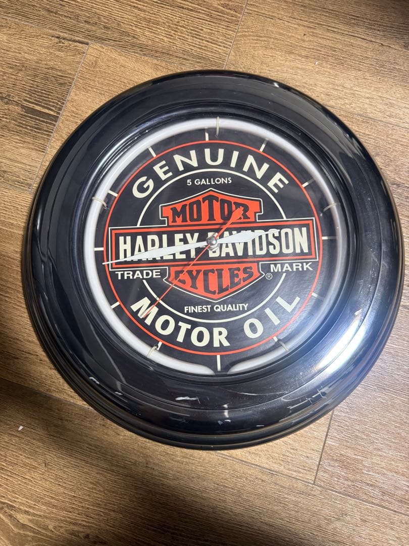 HARLEY-DAVIDSON ネオンクロック壁掛け時計 ネオン管　箱付き