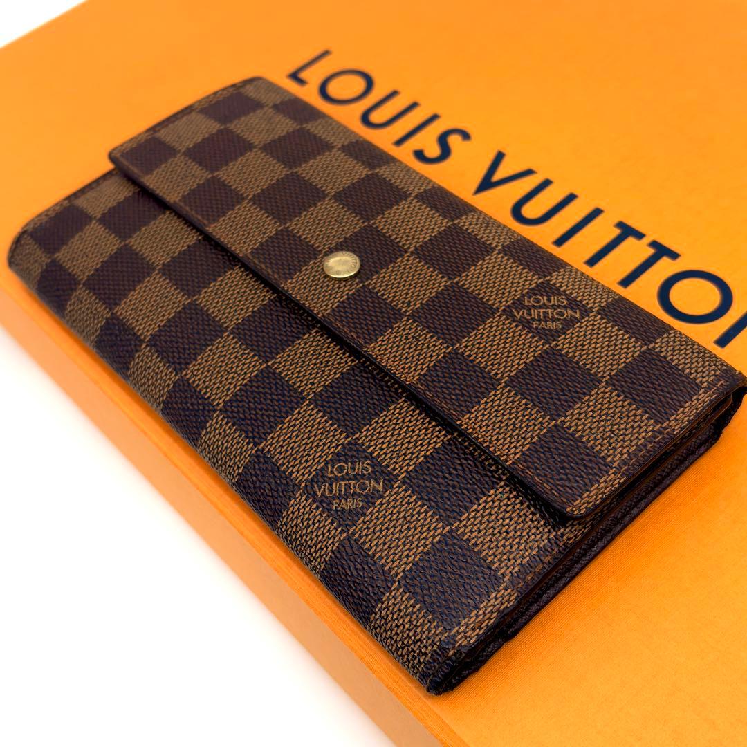 ✨️美品✨️ルイヴィトン ダミエ インターナショナル 長財布 エベヌ