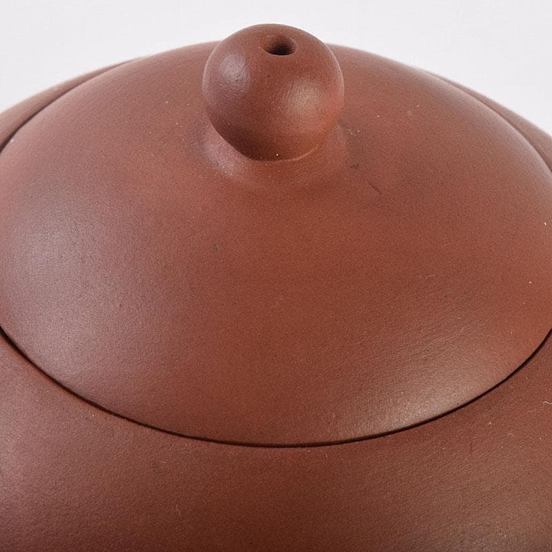 中国　紫砂　朱泥　急須　茶壷　在銘　V　R9047