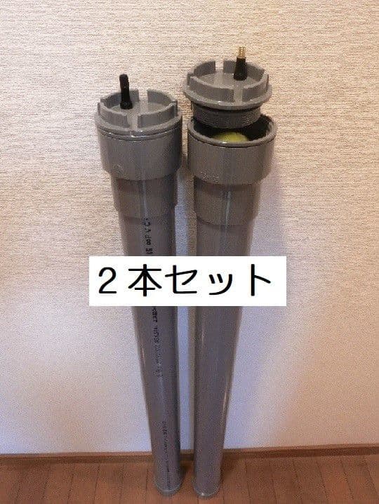 計３２球収納（２本セット）テニスボール圧力保持器 加圧容器「ボール元気君」