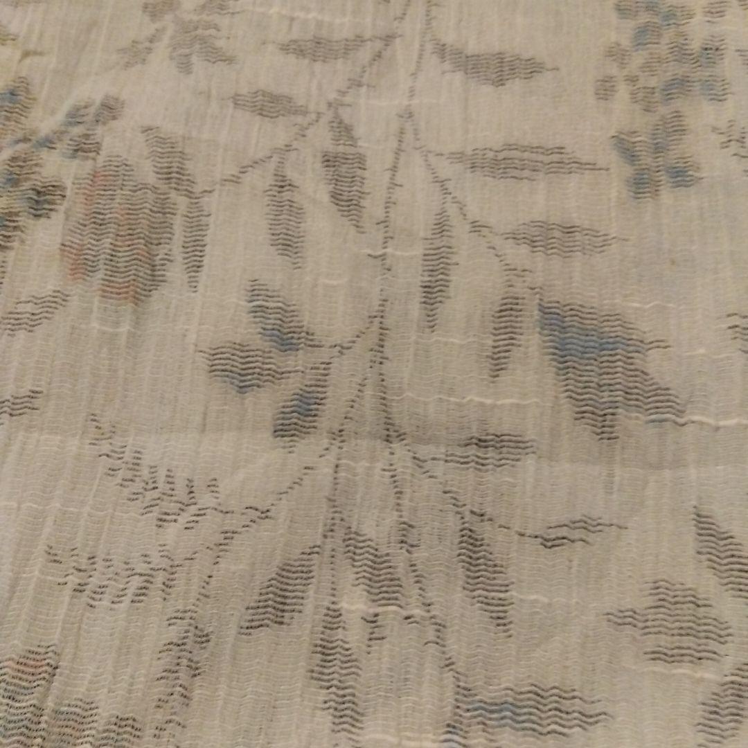 越後上布　小千谷ちぢみ　麻　着物　着用可　古布　はぎれ　材料　素材　リメイク