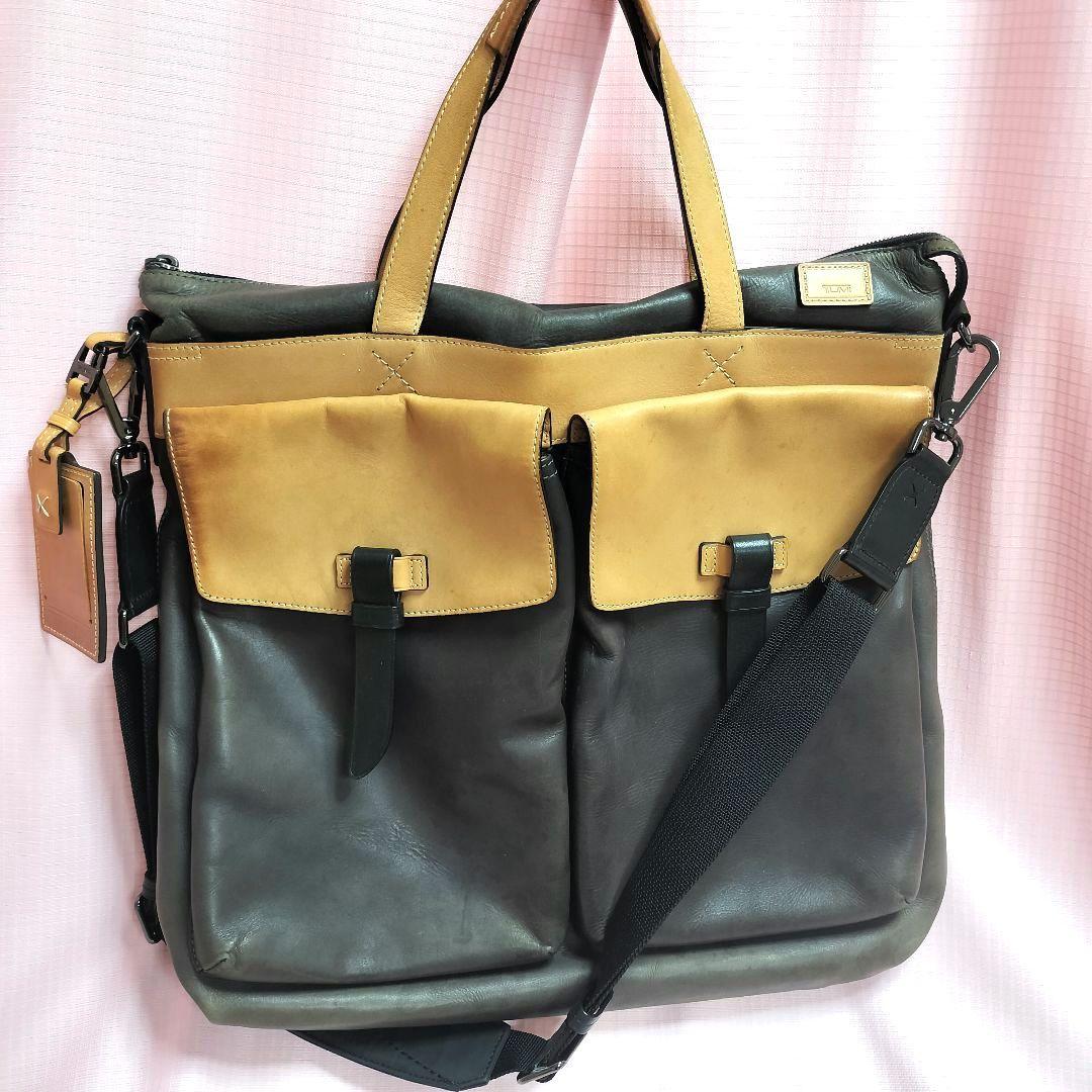 希少 TUMI ショルダーバッグ ヘルメットバッグ オールレザー 2way