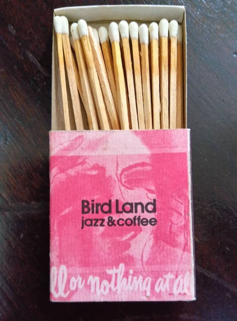 伝説のジャズ喫茶「Bird Land」 未使用マッチ