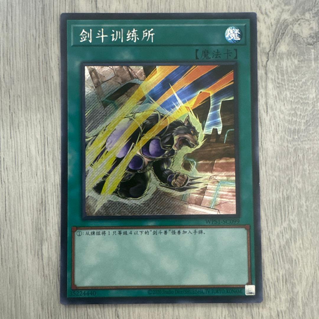 【希少】遊戯王　中国語版　英語　剣闘訓練所　シークレットレア