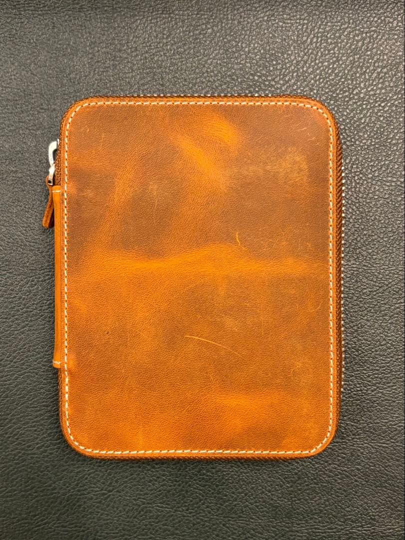 ガレンレザー　10本差しペンケース　 クレイジーホースブラウン