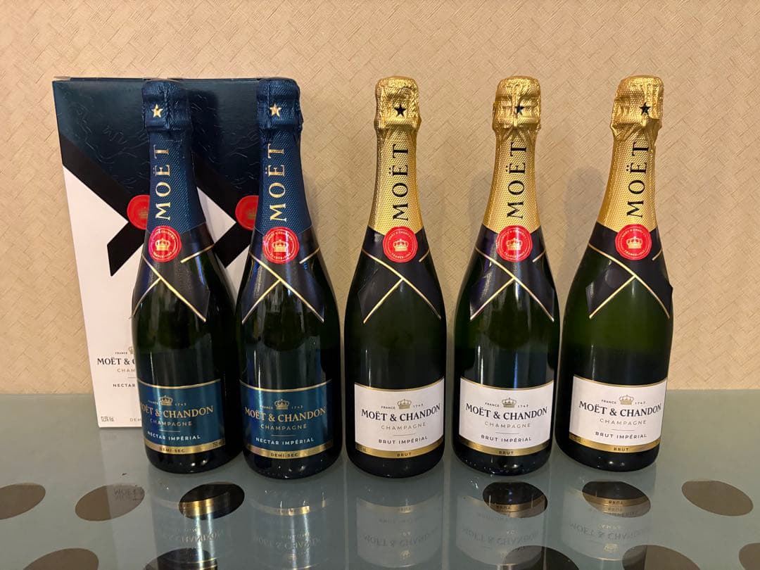 MOËT & CHANDON シャンパン ５本　750ml