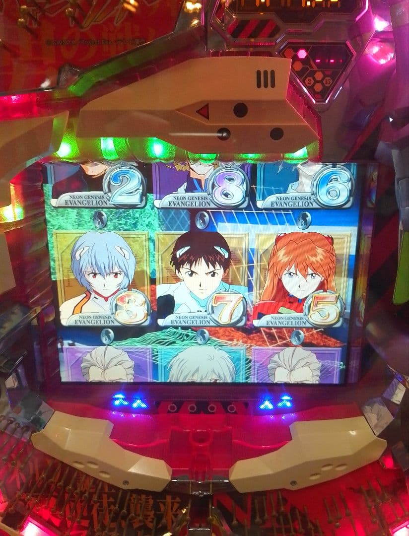 CR新世紀エヴァンゲリオンSN＋セカパク、キセカチのセル付きパチンコ実機