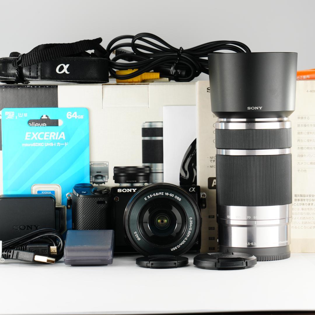 学生応援。スマホ卒業 SONY NEX-5T未使用級ダブルズーム ミラーレス一眼