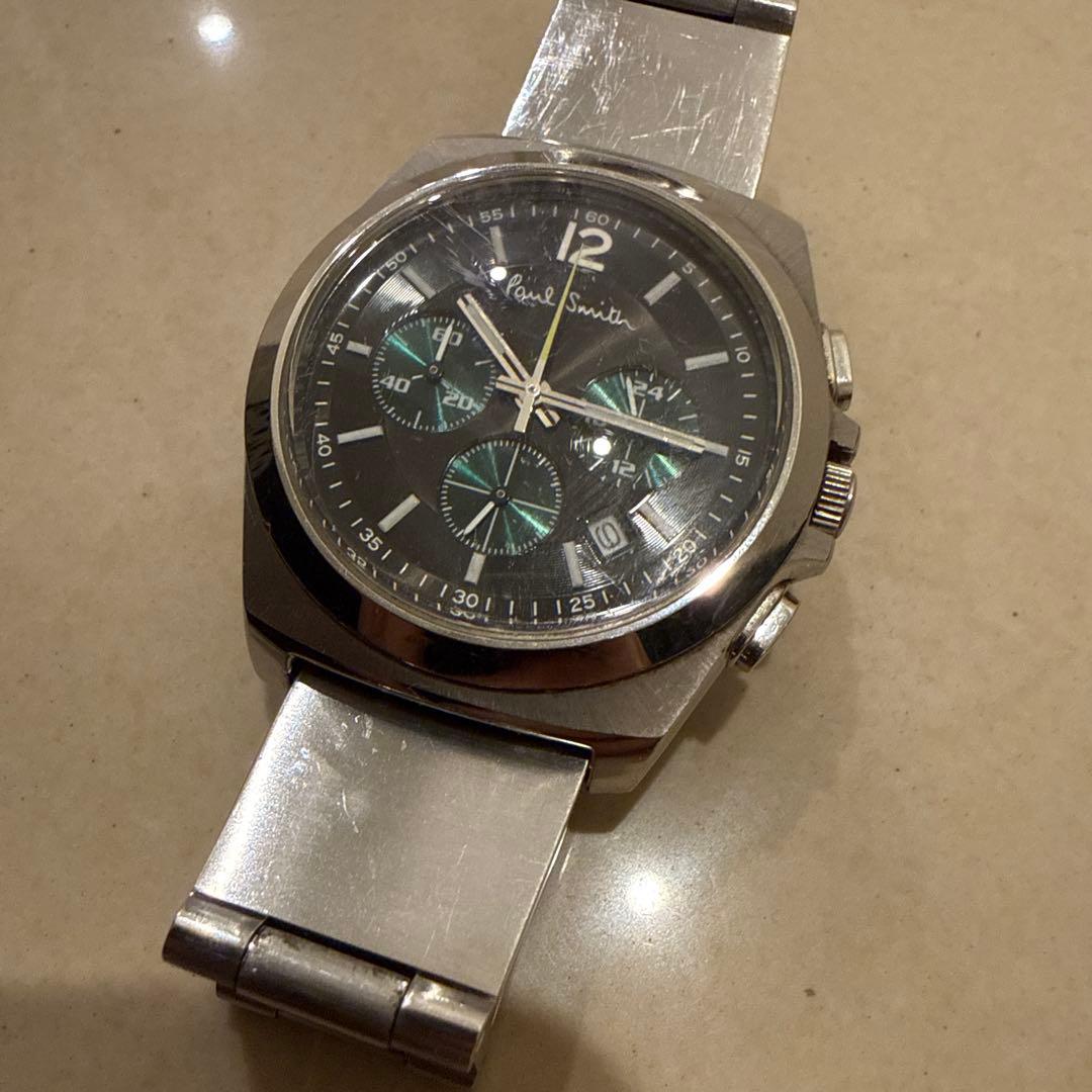 ポールスミス 腕時計 ファイナルアイズ グリーン クロノグラフ