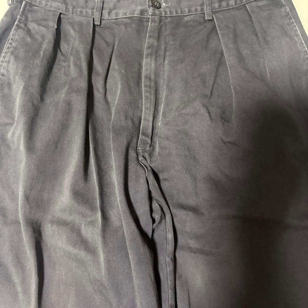 90s USA製 ポロ チノ ゴルフ ブラック チャコール ラルフローレン