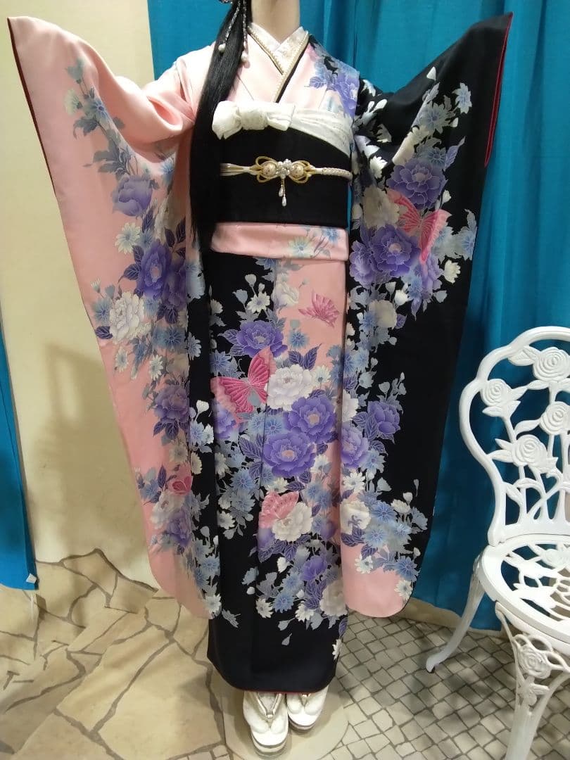 振袖単品、正絹振袖