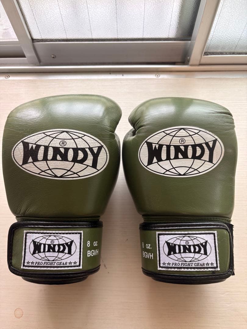WINDY ボクシンググローブ 8oz オリーブグリーン