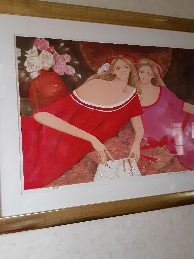 松任谷国子リトグラフ