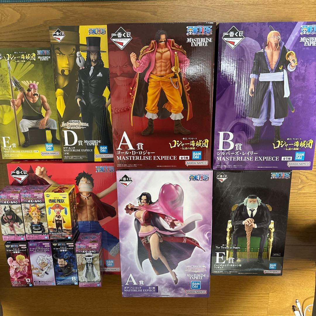 一番くじ　ワンピース上位賞フィギュア、ワーコレまとめ売り　14点　新品未開封