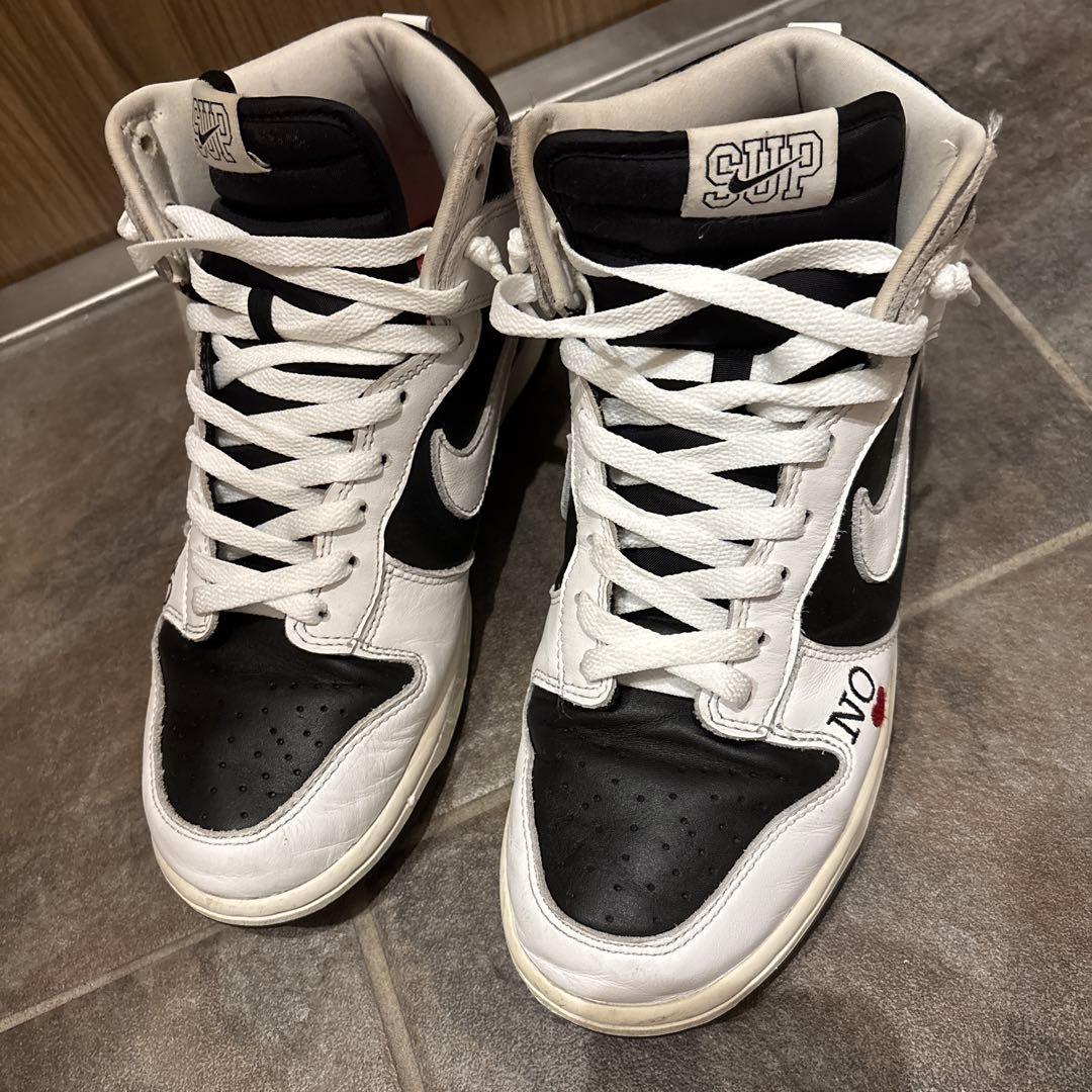 Nike Dunk High 白黒 27.5 箱あり