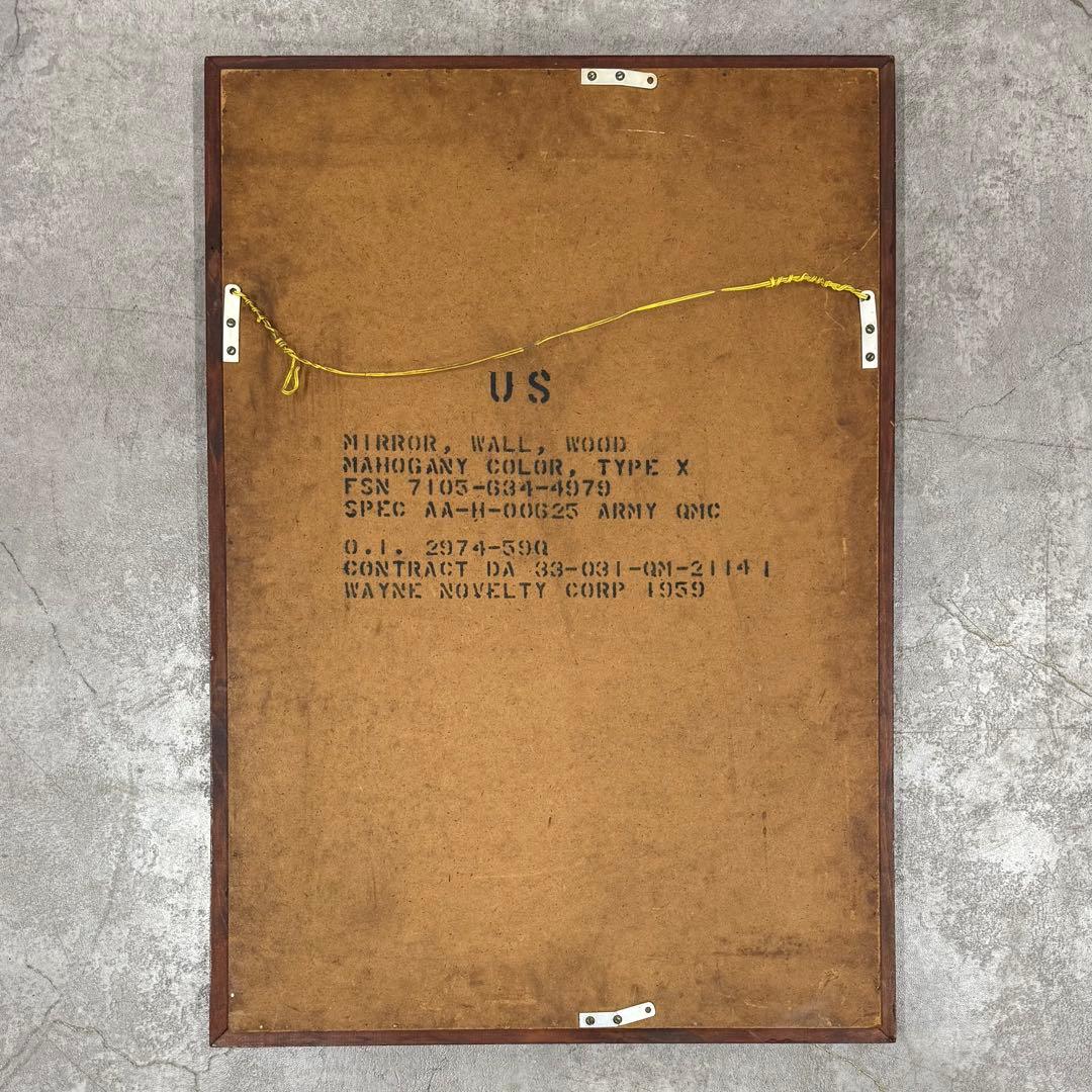 SNT1376 1960年代 US ARMY ヴィンテージ ウォールミラー