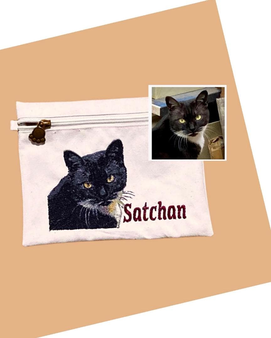 オーダー ペット刺繍トートバッグ 35cm x 23cm