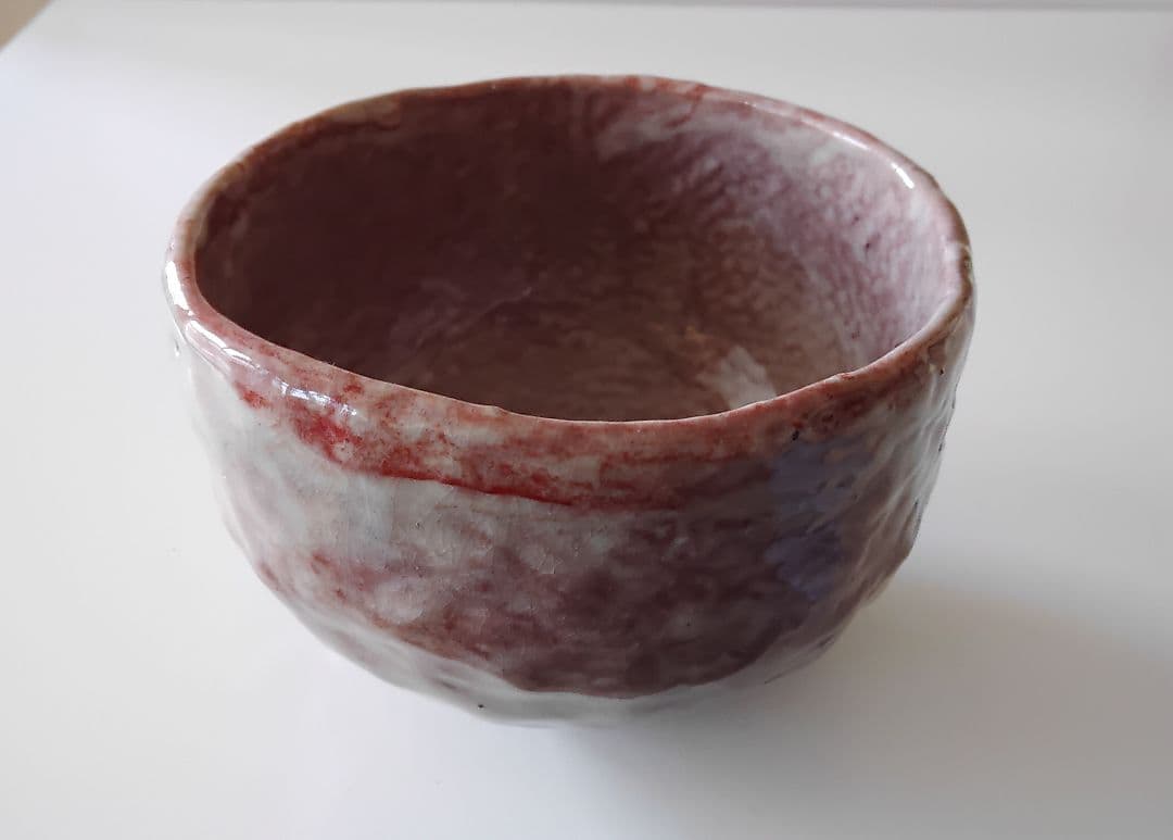 楽　抹茶碗　百田火山　手びねり