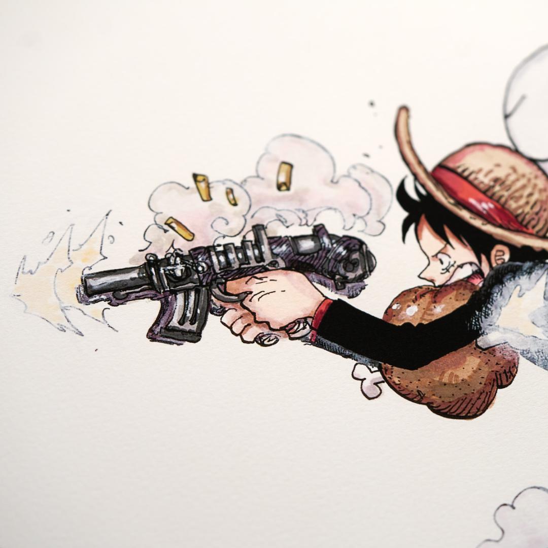 週末限定値下げ【複製原画】ONE PIECE マンガアート ATTACK!!