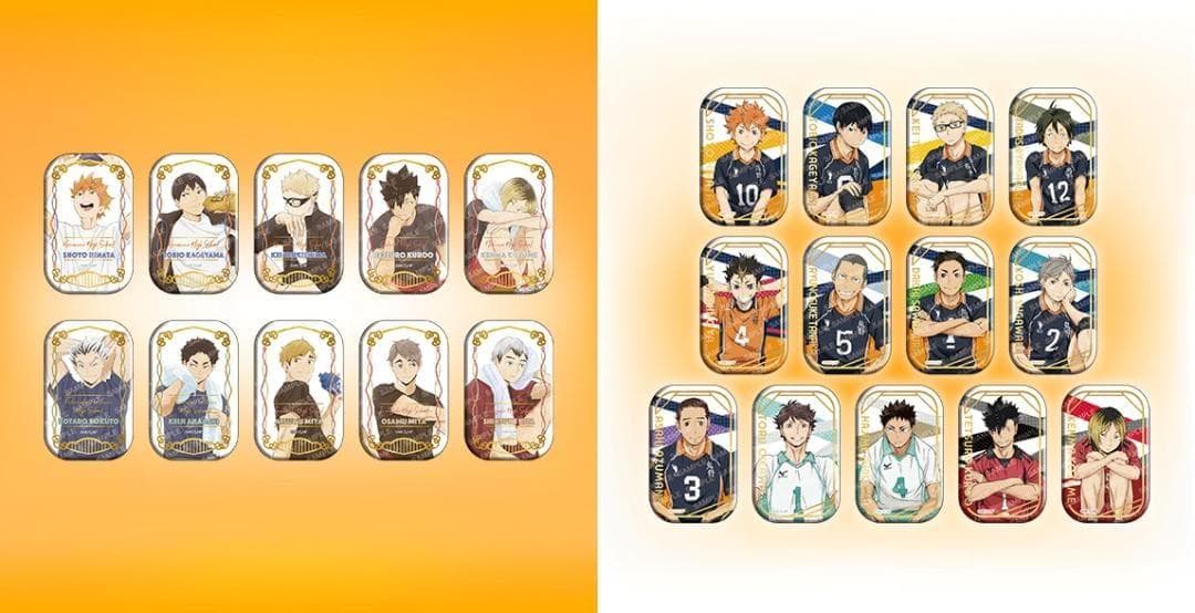 ハイキュー スクエア缶バッジ クールダウン&おすわりセット セブンネット