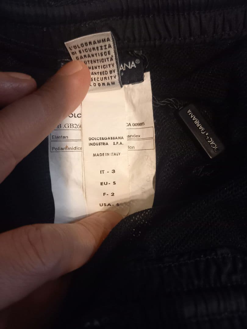 DOLCE&GABBANA　スイムパンツ　美品　メンズ　プレート付き