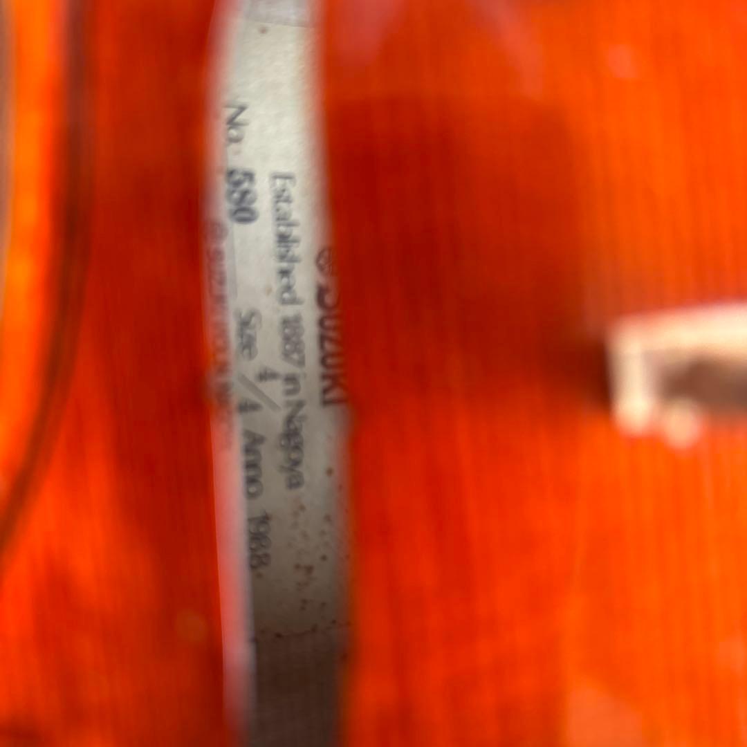 スズキNo.580 4/4 バイオリン 1988