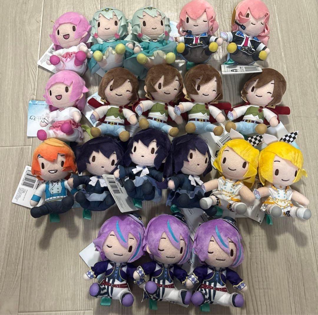 劇場版プロジェクトセカイ　壊れたセカイと歌えないミク ふわぷちマスコット　19体