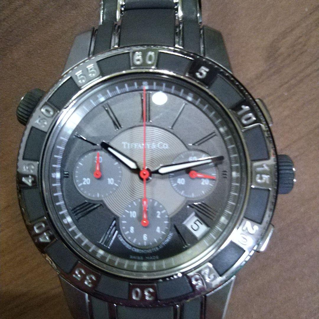 Tiffany & Co. クロノグラフ 自動巻き時計 グレー