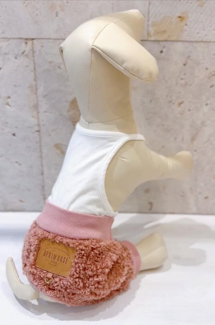 DENIM ROSE ワッペンボアパンツ