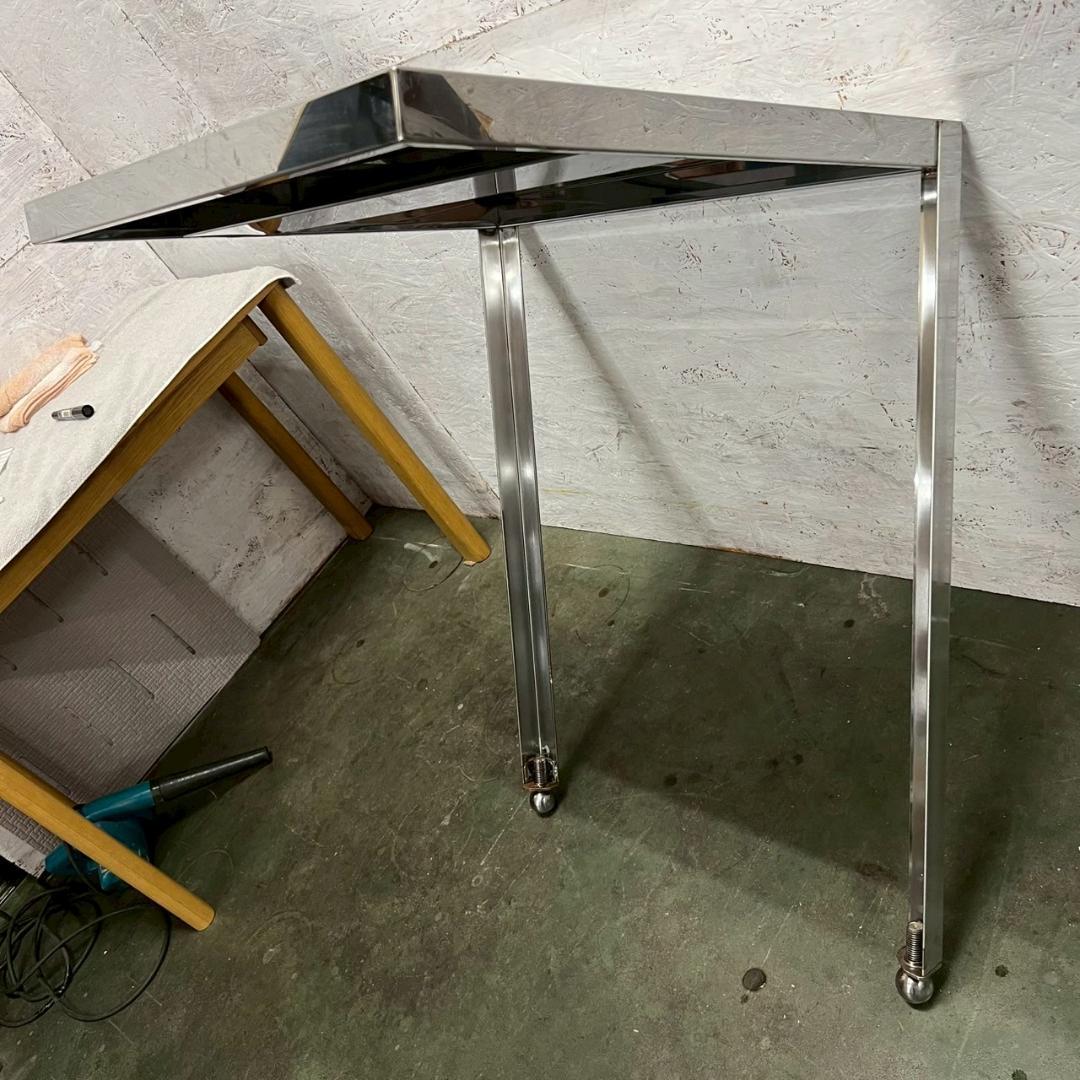 ステンレス 業務用 片脚作業台 W655×D600×H880 美品 N0908
