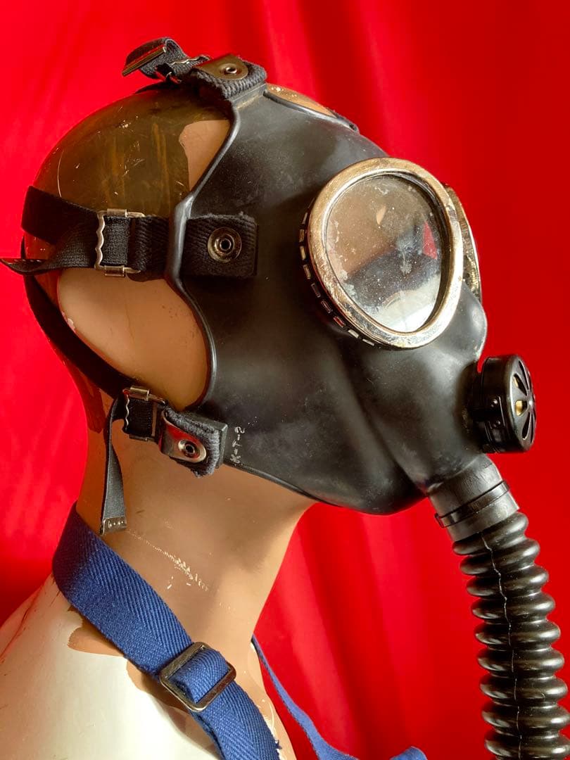 防護マスク1型(52式)吸気缶・袋揃*93式 97式 陸軍海軍自衛隊消防警察国鉄