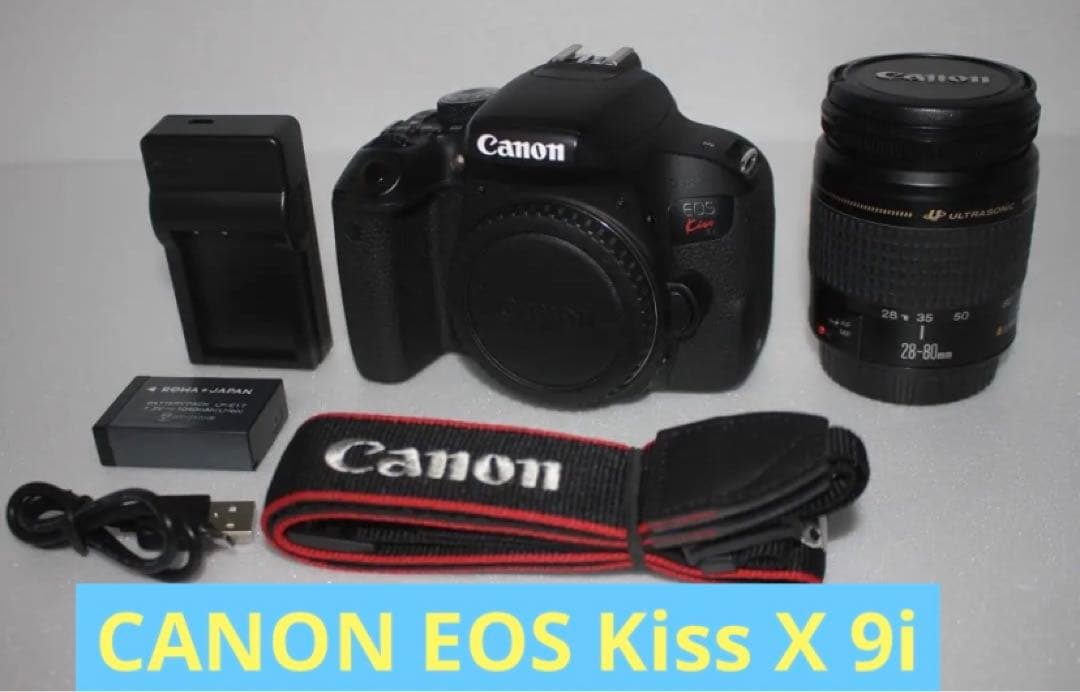 Wi-Fi/動画/保証/キャノン Canon kiss X9i 標準レンズセット