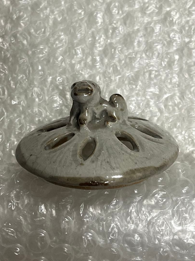 香炉　萬古焼　春山