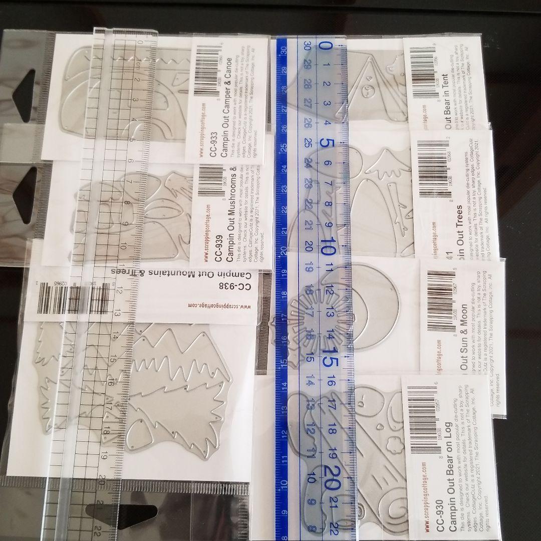 コテージカッツ　カッティングダイ　キャンプシリーズ全種類