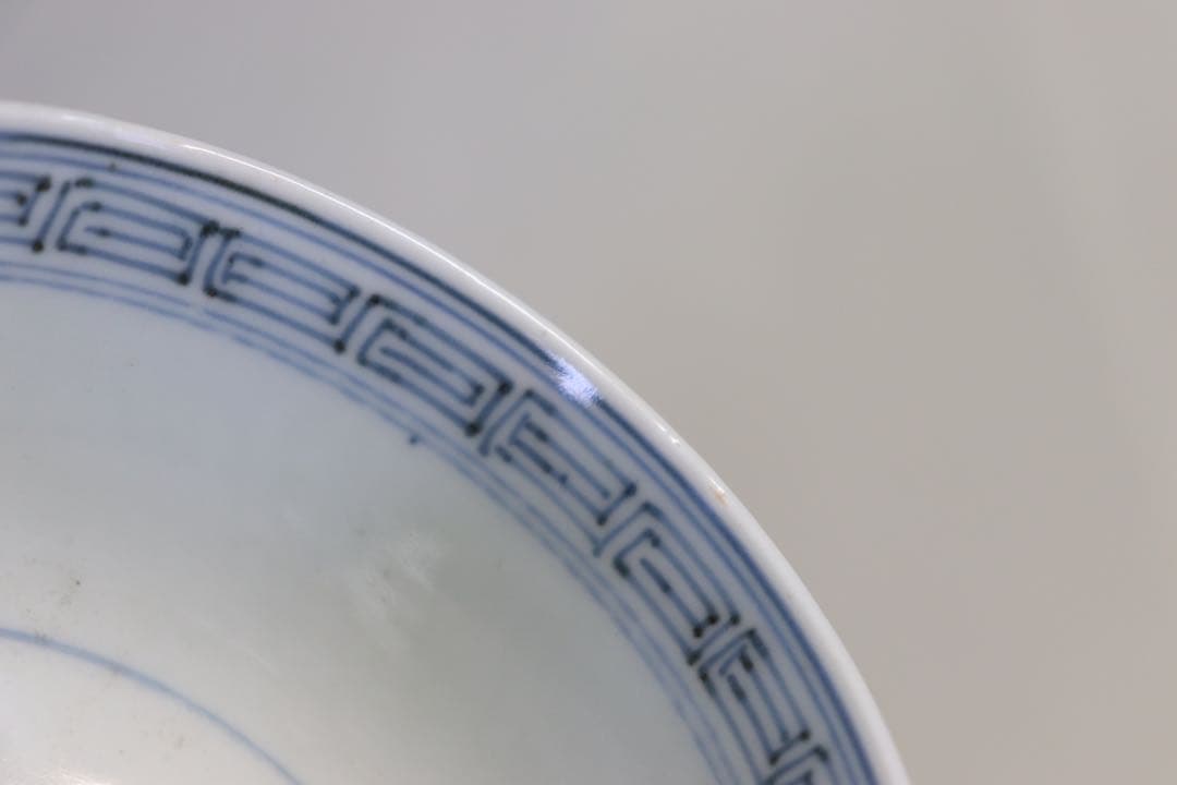 1003 時代　染付　龍紋蓋茶碗5客　送料込み1005