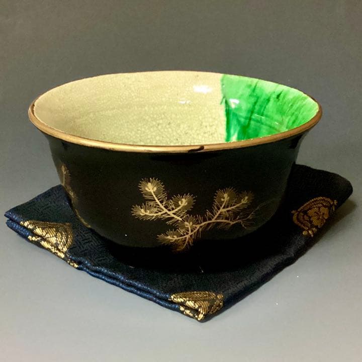 【入手困難】楽焼に漆芸の豊楽焼　美しい虹色　骨董好きさんに届いて欲しい