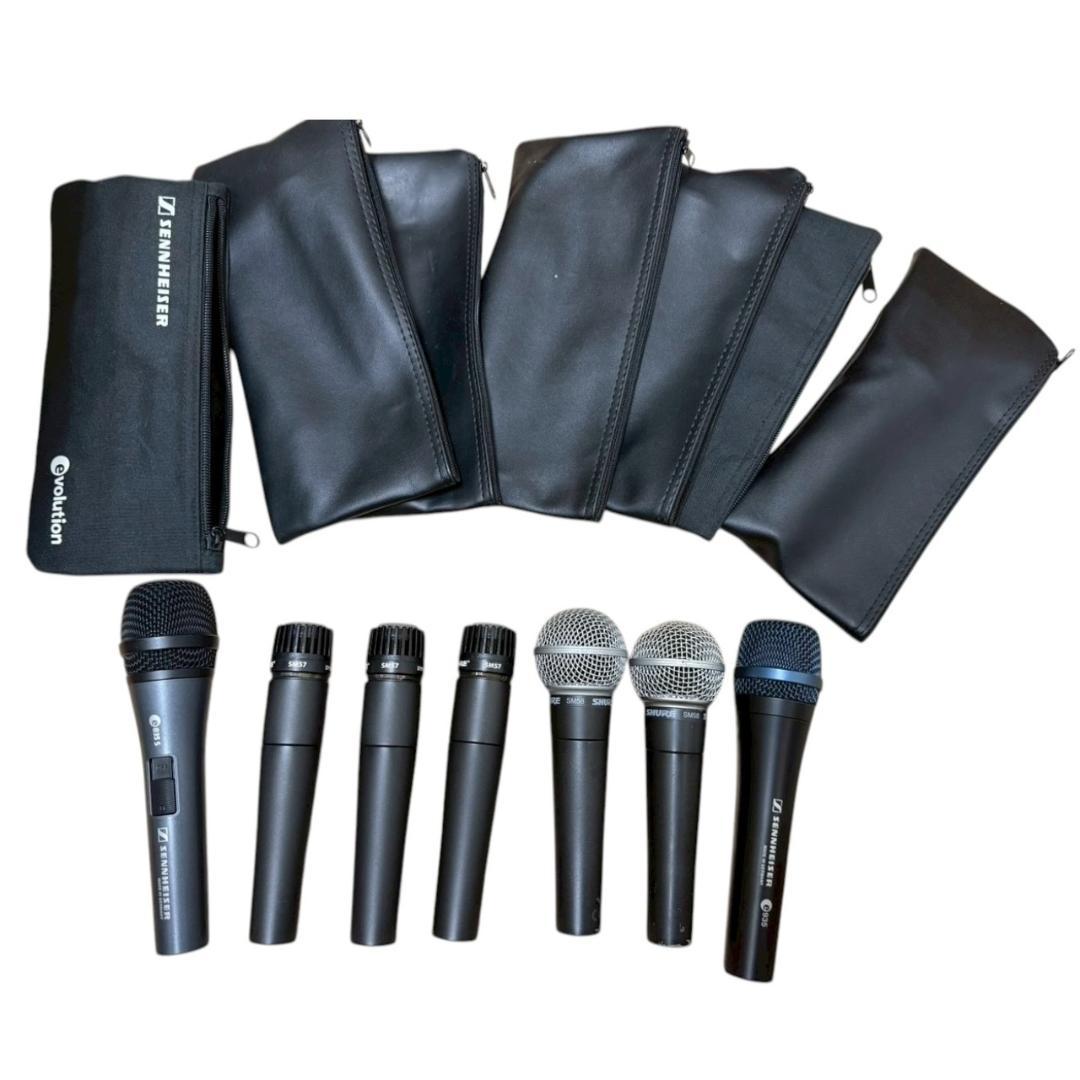 【まとめ売り】ダイナミックマイク 7本セット ゼンハイザー シュア