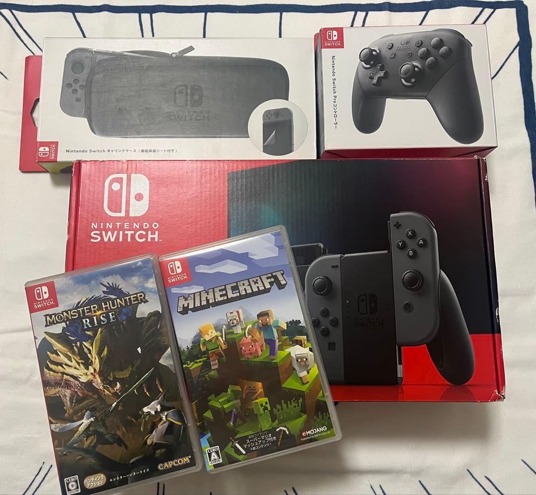 Nintendo Switch 本体 + プロコン+ ゲームソフト2個