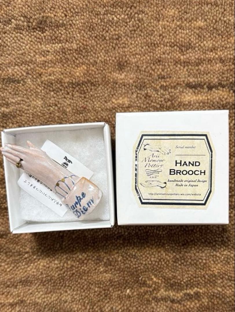 arii momoyo pottery HAND BROOCHブローチ