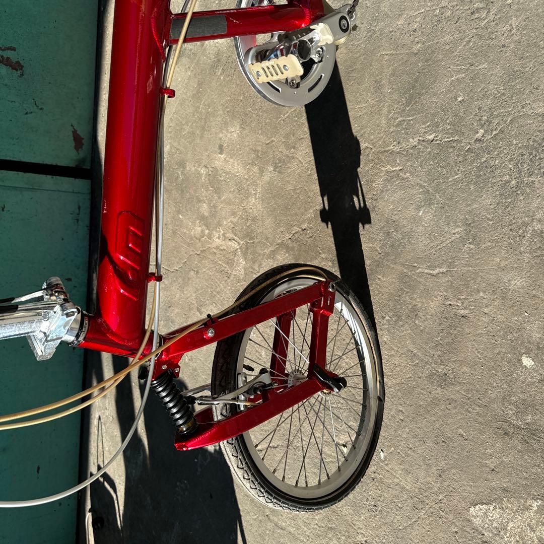 赤 折りたたみ自転車
