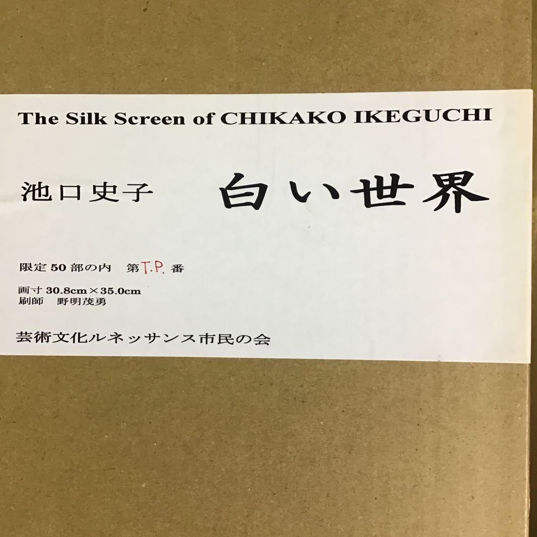 池口史子　「白い世界」限定50部
