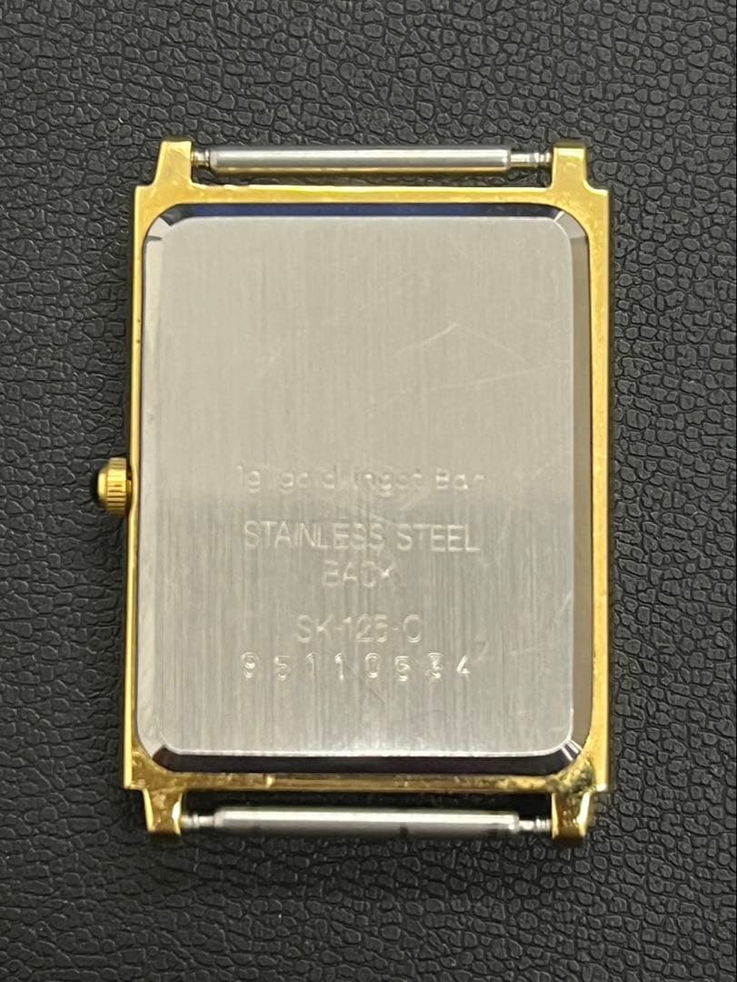 Swiss Exline 金製クォーツ腕時計