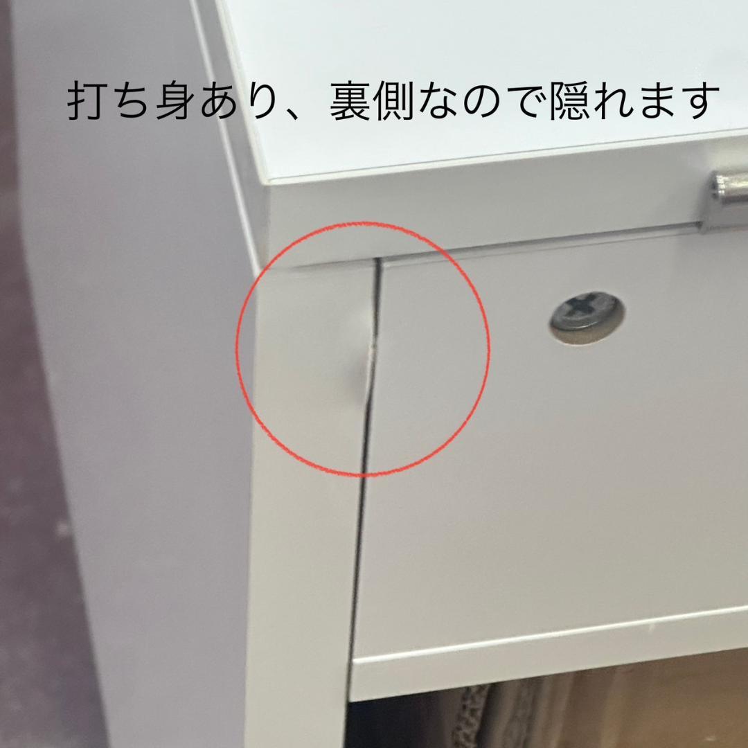 ひよこ　LEDライト付ドレッサー ロータイプ 伸縮式コスメワゴン